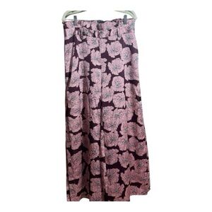 LUCY PARIS Pink Silky Paper Bag Pants